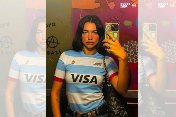 Dua Lipa con la camiseta de Los Pumas: la producción de IA de RugbyPass que explotó en redes