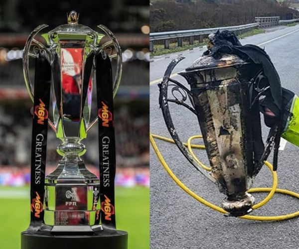 Escándalo en el Seis Naciones: se incendió el trofeo original y deberán fabricar una réplica para 2027