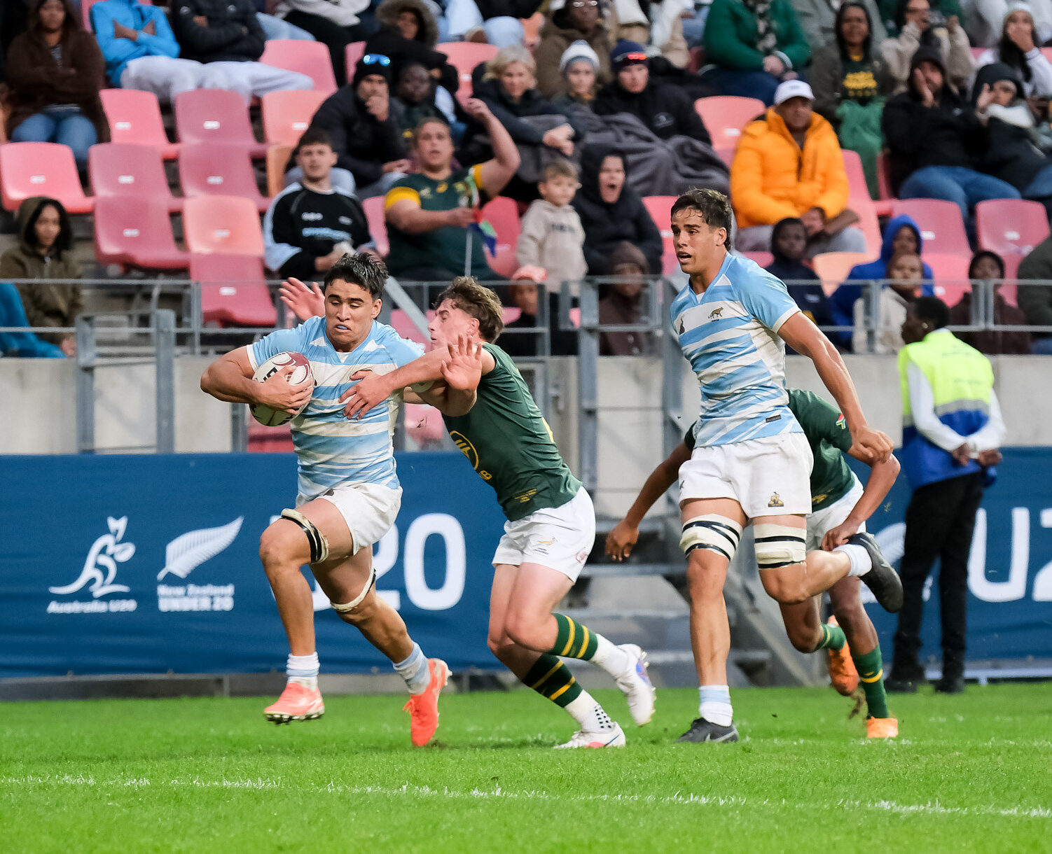 Duro debut para Los Pumitas: Sudáfrica impuso su jerarquía en el inicio del Rugby Championship M20